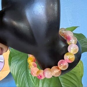 Natural Stone Beads 8mm Rose Red Jasper RounSemi precious natural stone bracelet